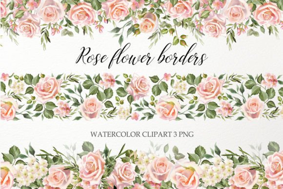 Download Watercolor Floral Seamless Border PNG - Watercolor Collection