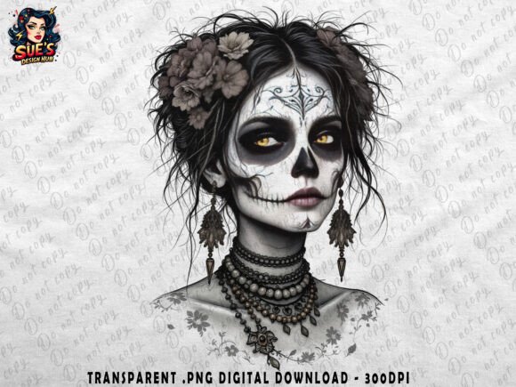 Download Gothic La Catrina Elegance - Premium Bundle
