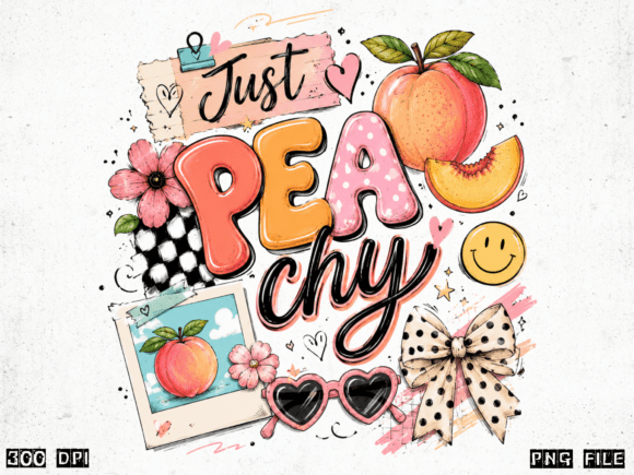 Download Just Peachy Retro Summer PNG | Cute Peac - Summer Collection